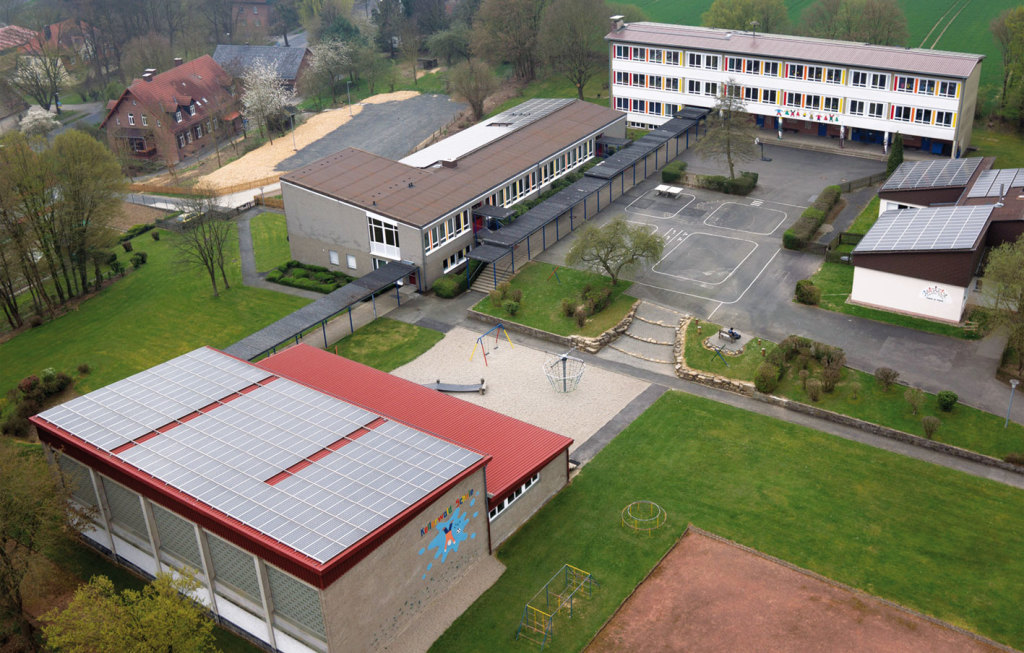 Kellerwald-Schule Jesberg Luftaufnahme